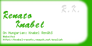 renato knabel business card